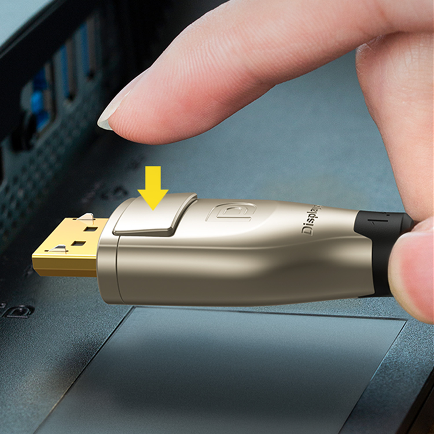 CABLE DE VIDEO DISPLAYPORT 1.4 1 METRO M/M 8K@60HZ BLINDADO UGREEN DP112 - 2