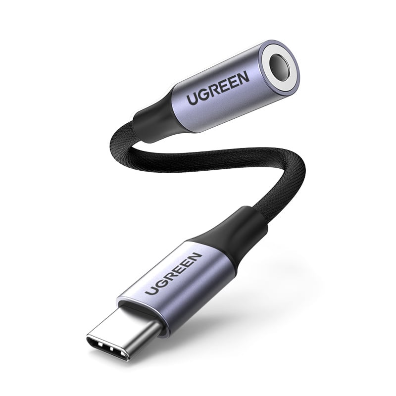 ADAPTADOR USB-C A JACK 3.5MM REFORZADO PARA AUDÍFONOS UGREEN AV161 - 2