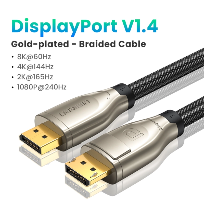CABLE DISPLAYPORT 14 MM 2M BLINDADO UGREEN - 2