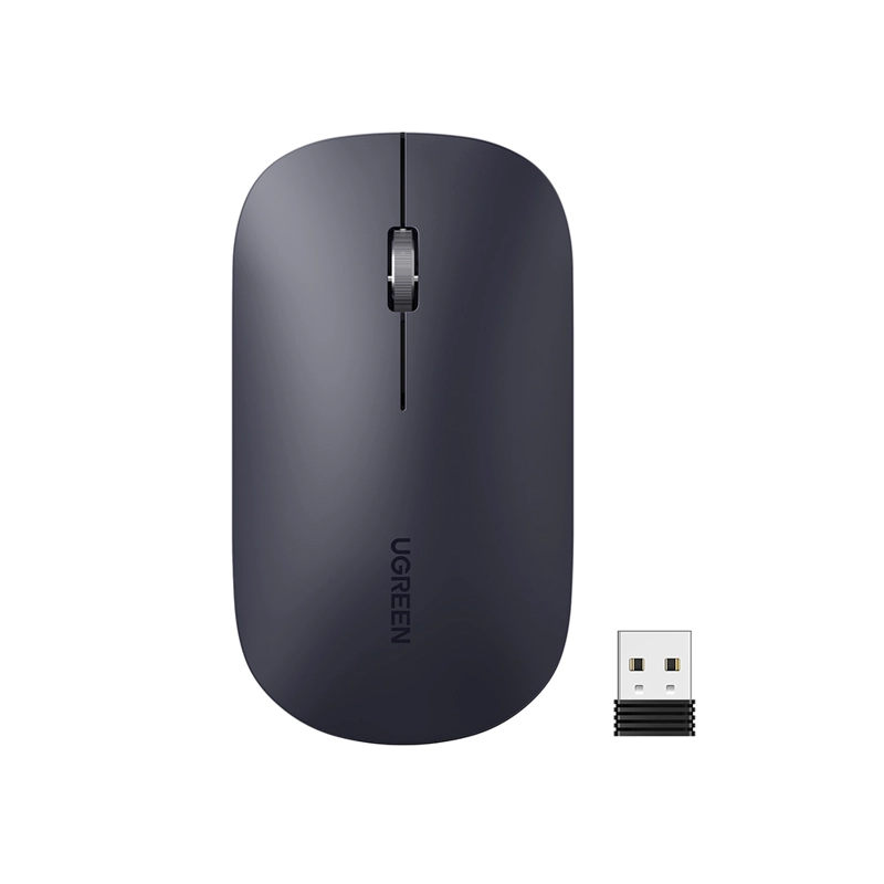 MOUSE INALÁMBRICO UGREEN SILENCIOSO ULTRA-SLIM GRIS OSCURO MU001 - 3