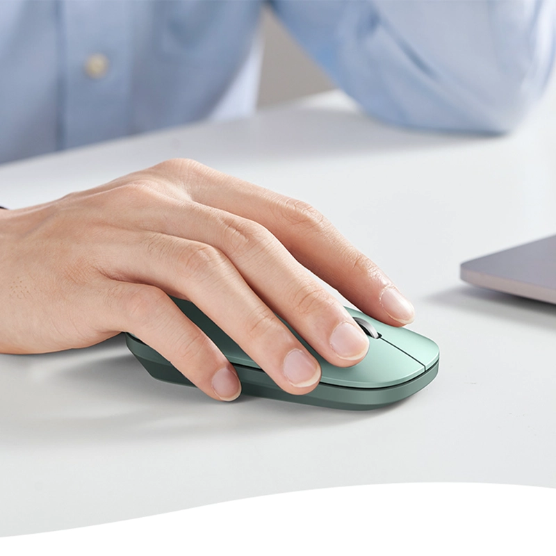 MOUSE INALÁMBRICO UGREEN SILENCIOSO ULTRA-SLIM VERDE CLARO MU001 - 4