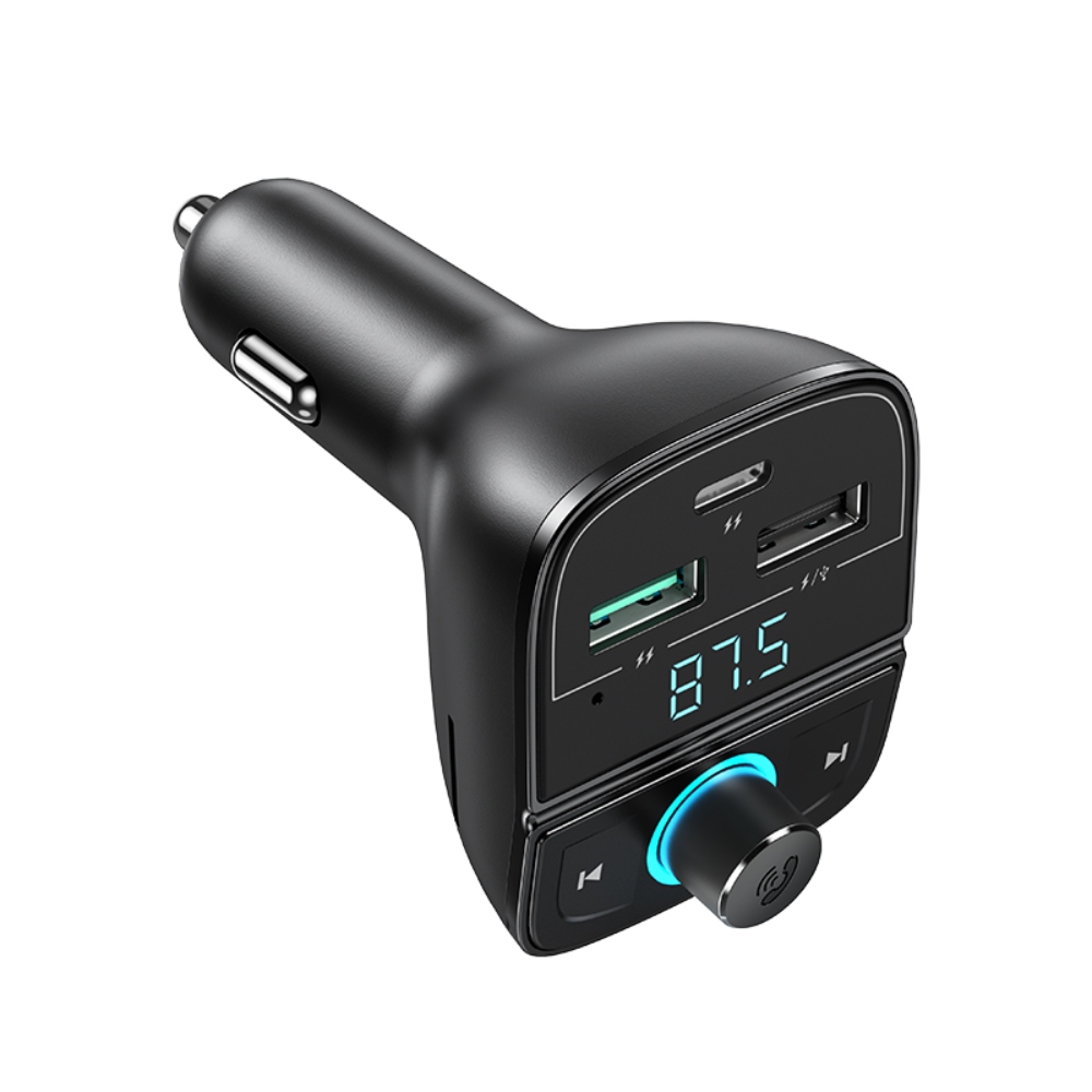 TRANSMISOR UGREEN DE AUDIO FM BLUETOOTH 5.0 AUTOMOVIL 2USB-A/1USB-C 36A+SLOT MICROSD CD229 - 4