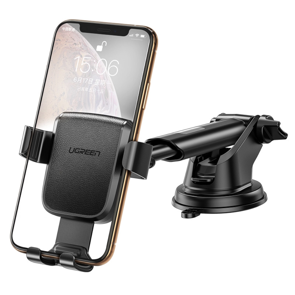 SOPORTE CELULAR UGREEN LP200-60990B AJUSTE POR GRAVEDAD CON VENTOSA AUTOMOVIL LP200 - 2