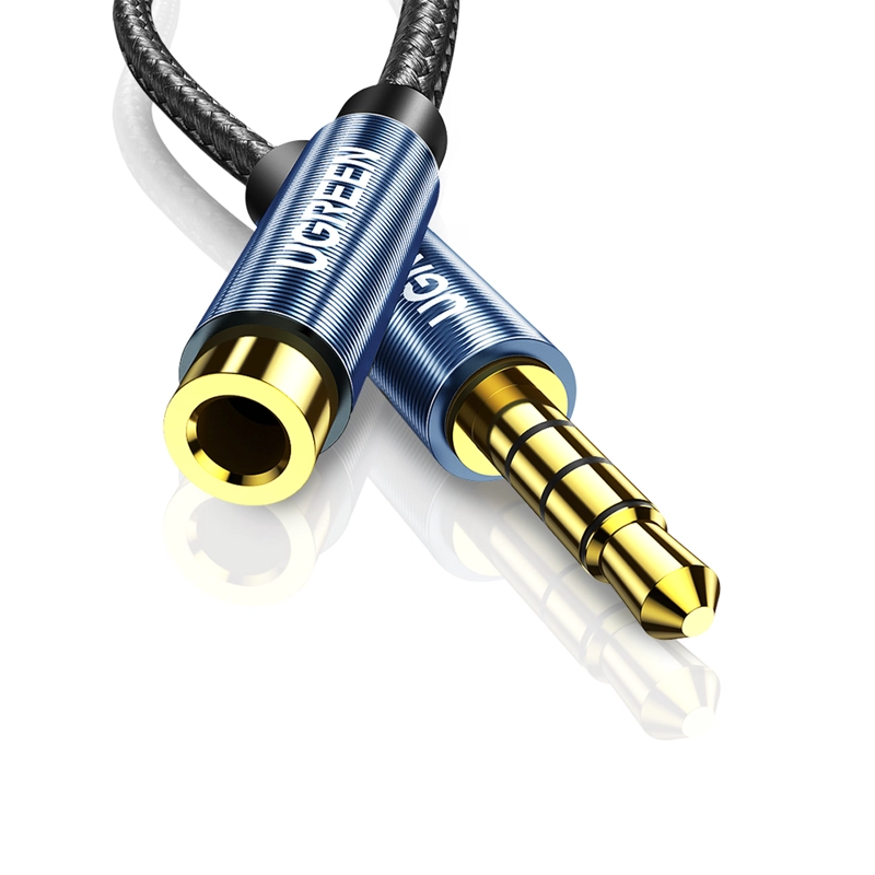 CABLE EXTENSION 3.5MM 4 POLOS M/H 1M NEGRO UGREEN - 5