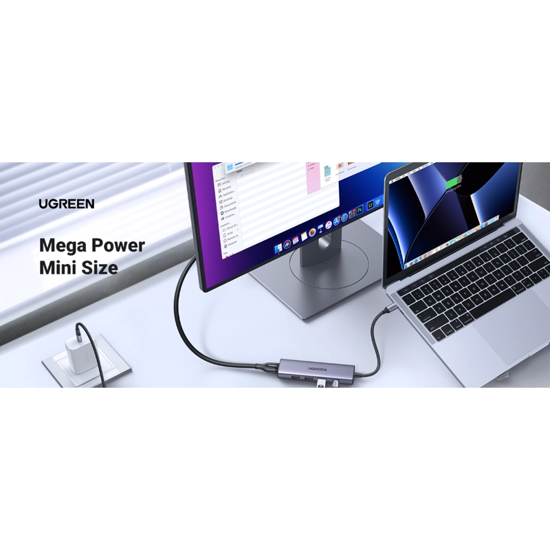 MULTIPUERTO USB-C HDMI+3USB+PD UGREEN - 4