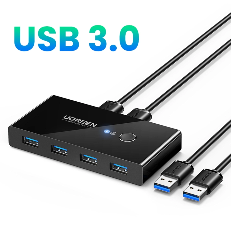 SWITCH USB 30 2X4 NEGRO UGREEN - 4