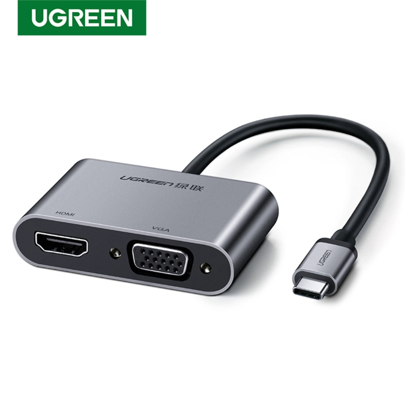 CONVERTIDOR USB-C A HDMI+VGA+PD GRIS UGREEN - 1