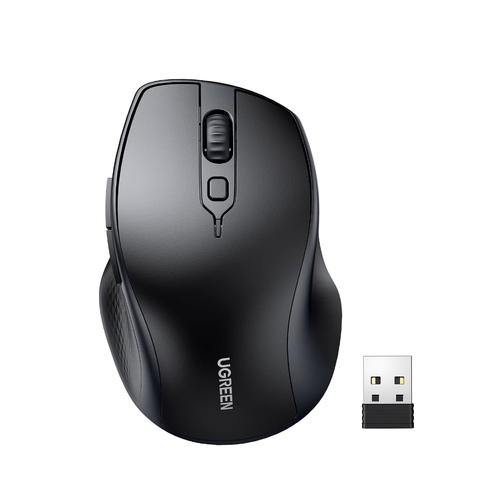 MOUSE INALAMBRICO 2.4GHZ + BT NEGRO UGREEN - 1