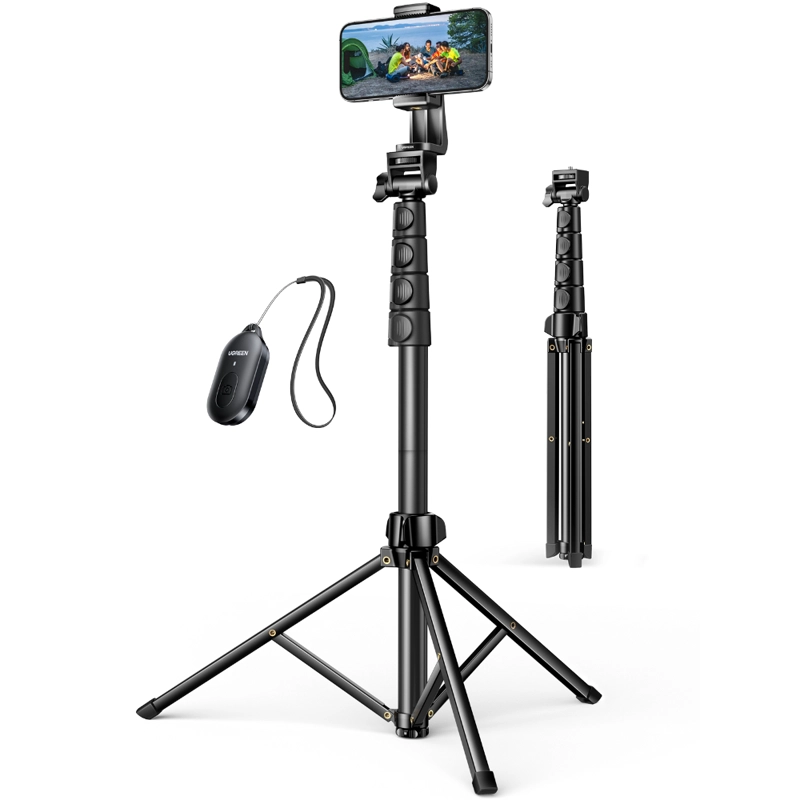 TRIPODE SELFIE 1.7M + CONTROL BT UGREEN - 1