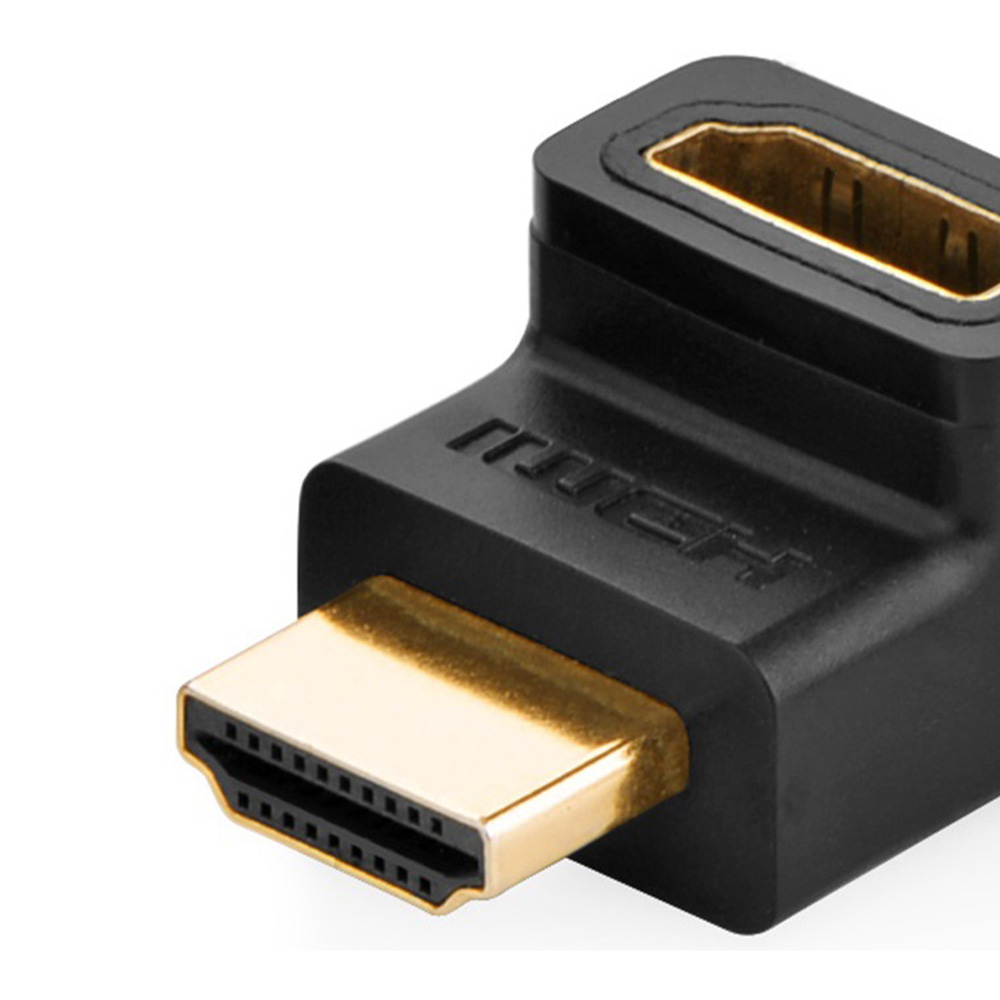 ADAPTADOR CURVO HDMI 2.0 4K@60HZ M/H UP NEGRO UGREEN HD112 - 2
