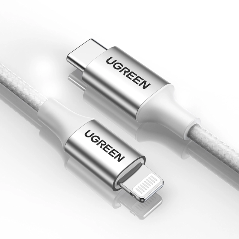 CABLE LIGHTNINGUSB-C 3A 2M MFI SILVER UGREEN US304 - 4