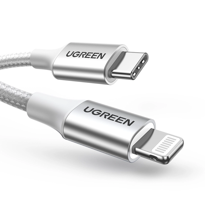 CABLE LIGHTNINGUSB-C 3A 1M MFI GRIS UGREEN US304