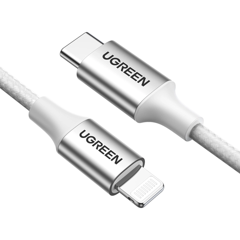 CABLE LIGHTNINGUSB-C 3A 1M MFI GRIS UGREEN US304 - 3