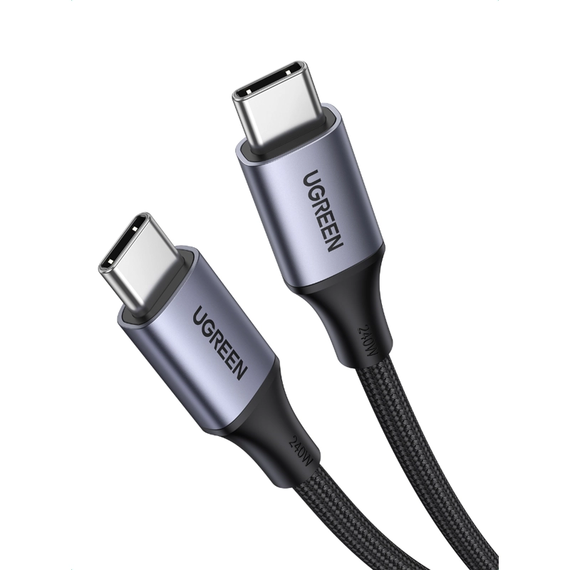 CABLE USB-CUSB-C 240W 2M REFORZADO NEGRO UGREEN US535