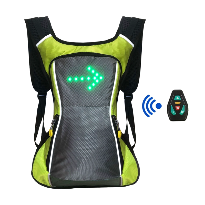 MOCHILA REFELCTANTE CON SEÑALIZADOR - 1