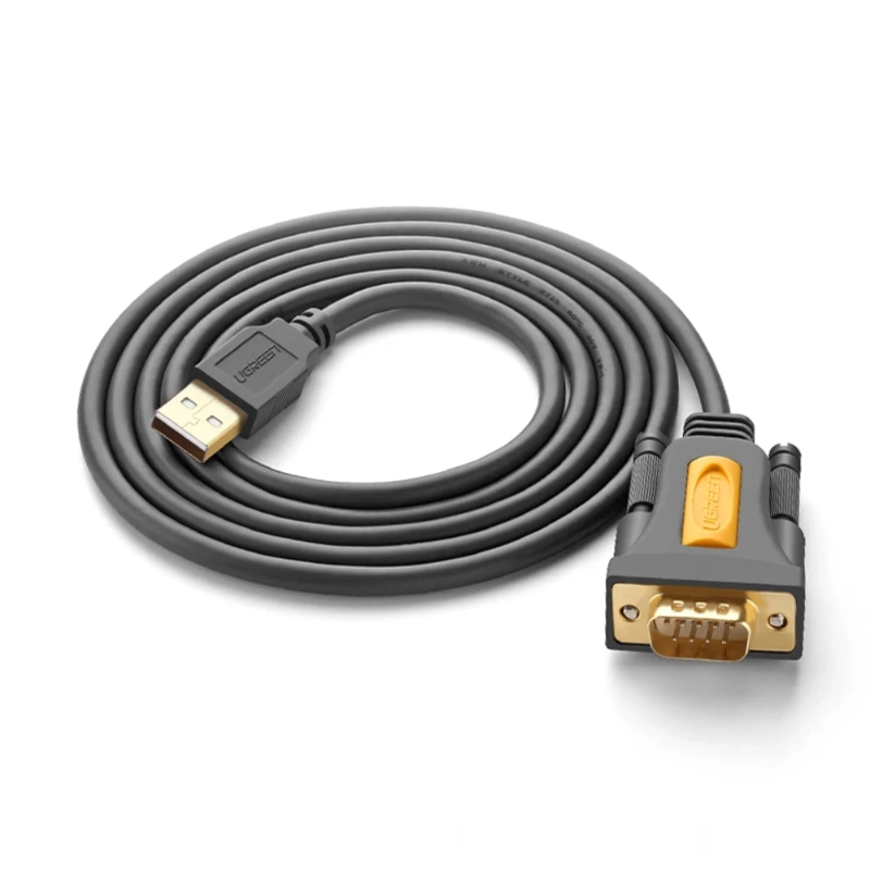 CABLE USB-A A DB9 RS232 MACHO SERIAL 2M UGREEN CR104 - 2