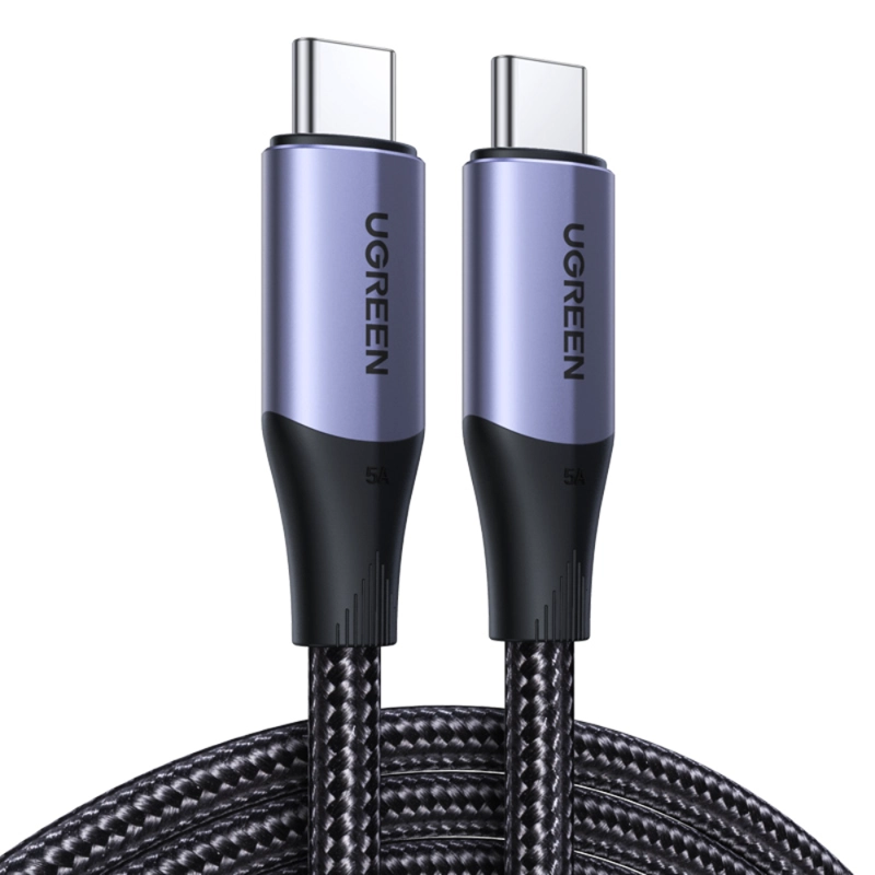 UGREEN CABLE USB-C A USB-C 240W 4K 1M REFORZADO NEGRO UGREEN US300