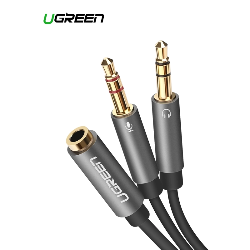 CABLE DIVISOR DE AUDIO JACK 3.5MM H/2M A 2 PLUG 3.5MM NEGRO - 3