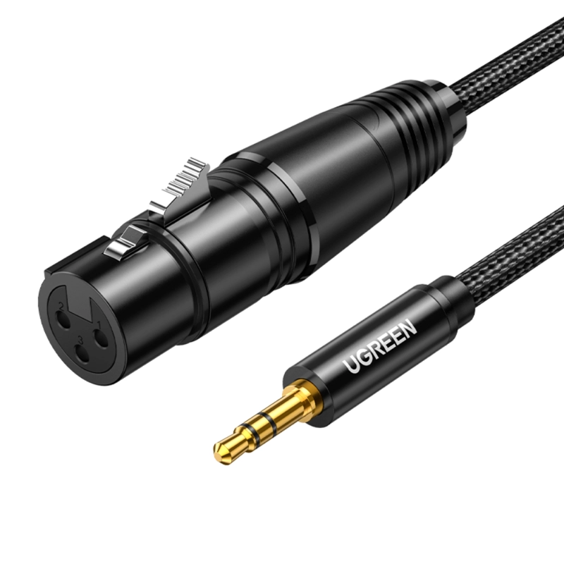 CABLE PLUG 35MMXLR H 2M BLINDADO UGREEN AV182 - 3