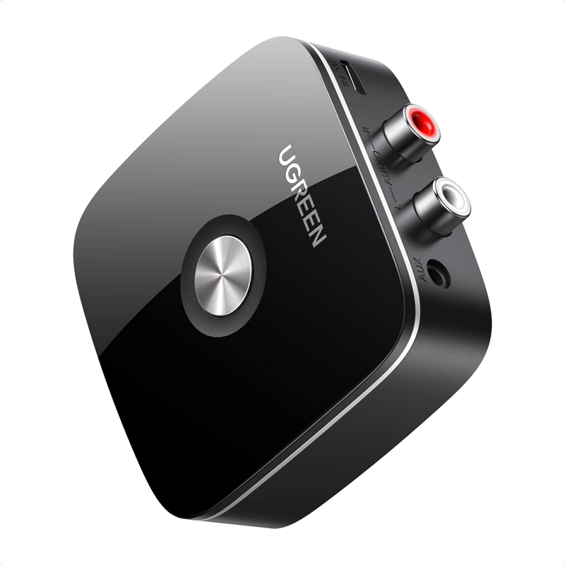 ADAPTADOR RECEPTOR DE AUDIO BLUETOOTH 5.0 A 2RCA M RECARGABLE NEGRO - 4