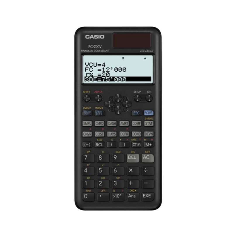 CALCULADORA FINANCIERA FC-200V-2 CASIO - 1