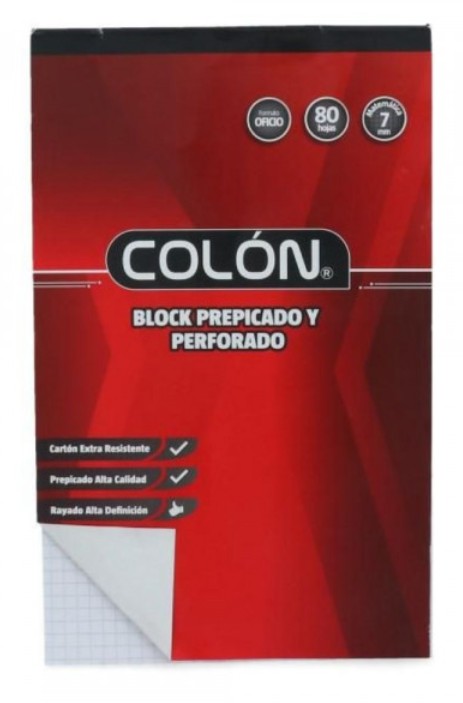 BLOCK OFICIO MATEMATCAS 7 MM 80 HOJAS - 1