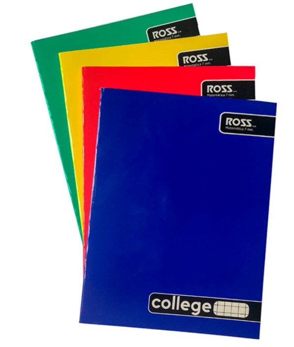 CUADERNO COLLEGE MATEMATICAS 7 MM 100 HOJAS ROSS - 1
