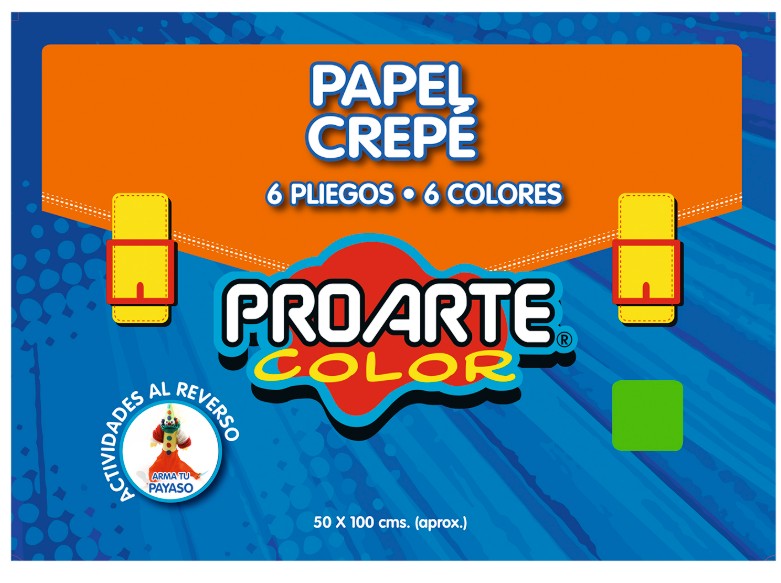 CARPETA PAPEL CREPE DE COLORES - 1