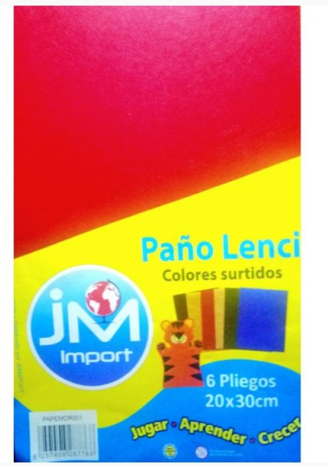 CARPETA PAÑO LENCI DISPLAY 6 COLORES 20X30 - 1