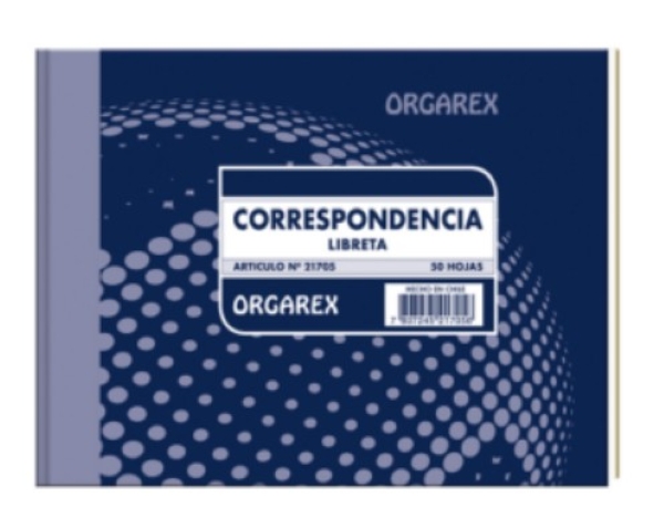 LIBRETA CORRESPONDENCIA 50 HOJAS ORGAREX - 1