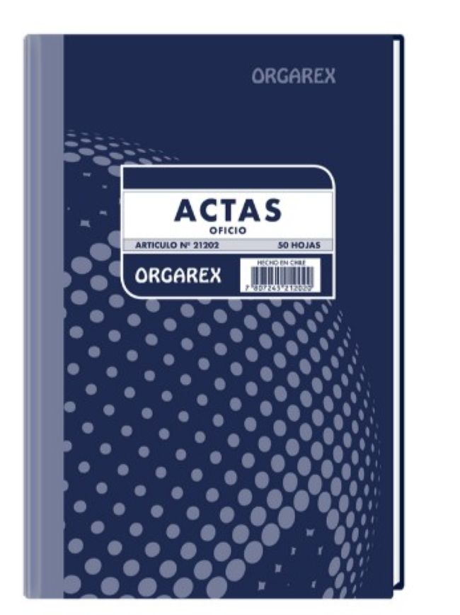 LIBRO DE ACTA OFICIO 50 HOJAS ORGAREX - 1