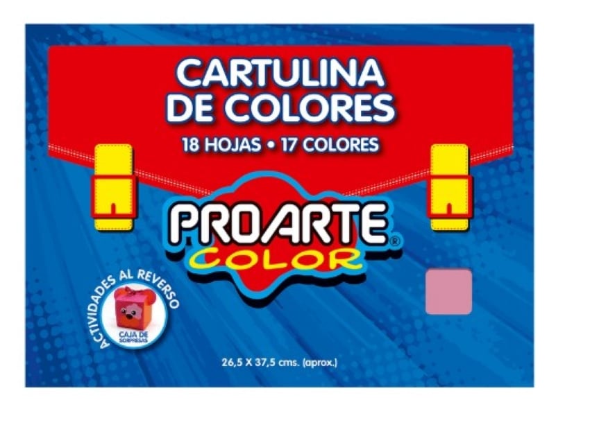 CARPETA CARTULINA VARIADOS COLORES PROARTE - 1