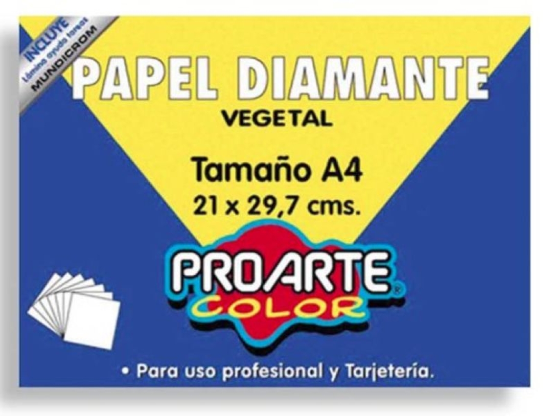 CARPETA PAPEL DIAMANTE VEGETAL A4 50 HOJAS - 1
