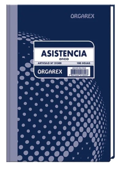 LIBRO ASISTENCIA 100 HOJAS ORGAREX - 1