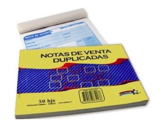 NOTAS DE VENTAS DUPLICADAS 50 HOJAS HALLEY - 1