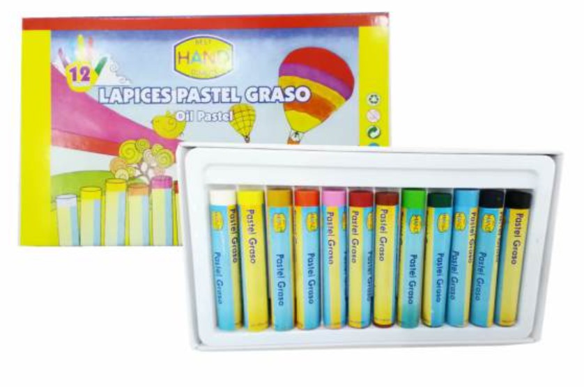 LAPICES PASTEL GRASO 12 UNIDADES - 1