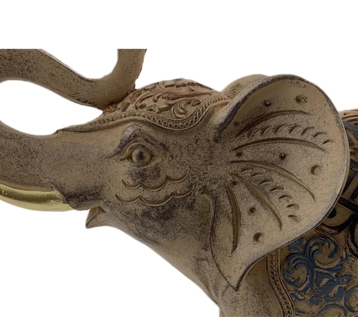 FIGURA DECORATIVA ELEFANTE POLIRESINA 28.5 CM - 2