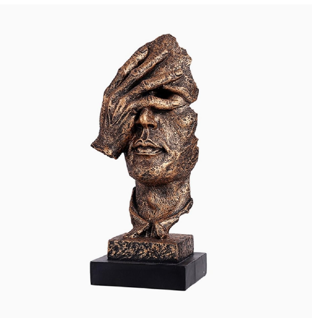 FIGURA DECORATIVA PENSADOR ESCULTURA ABSTRACTA - 1