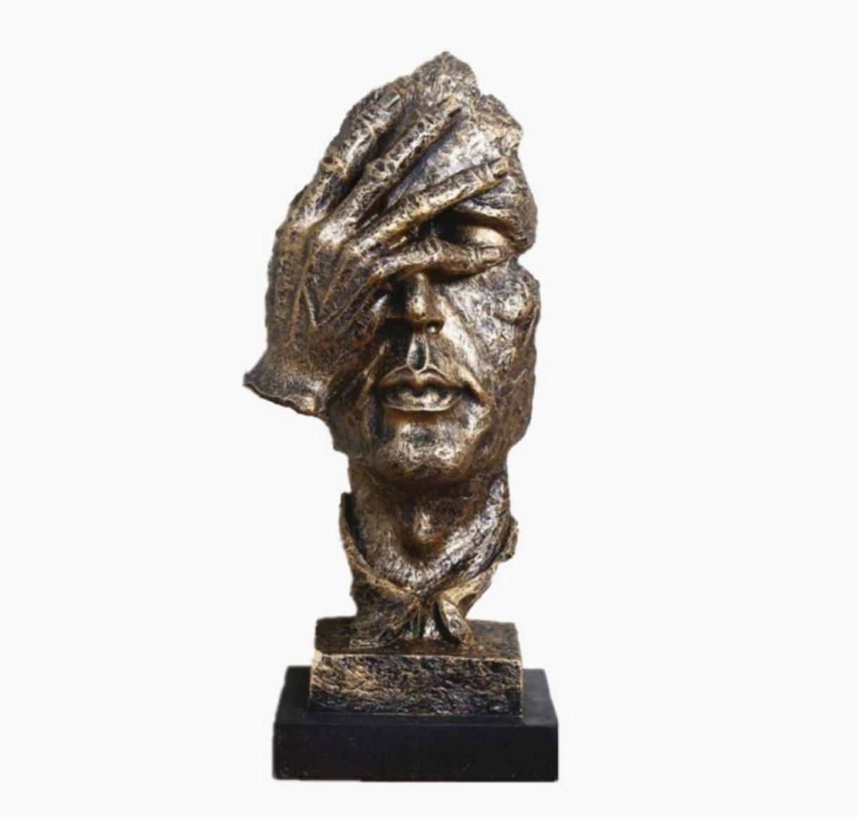 FIGURA DECORATIVA PENSADOR ESCULTURA ABSTRACTA - 3