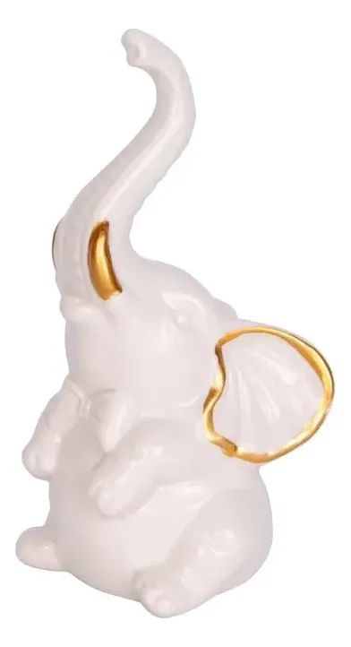 FIGURA DECORATIVA DE ELEFANTE MODERNO - 1