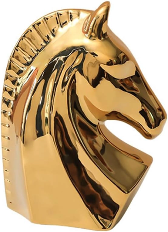 FIGURA DECORATIVA DE CABEZA DE CABALLO - 1