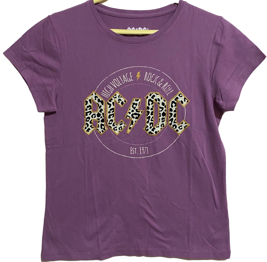 POLERA AC/DC ROCK & ROLL 1973 TALLA S - 2