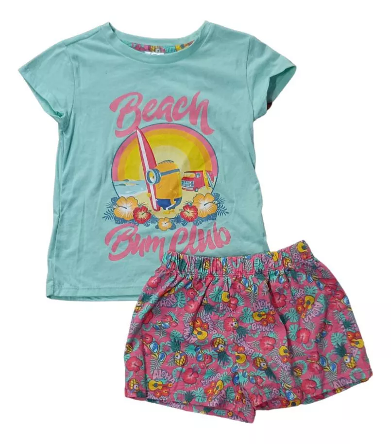 PIJAMA DE VERANO MINIONS - NIÑAS DIFERENTES DISEÑOS - 1