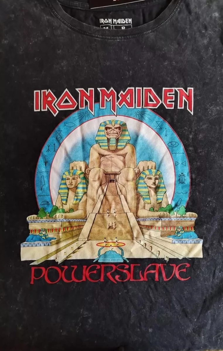 POLERA IRON MAIDEN TALLA M TELA EFECTO DESGASTADO - 3