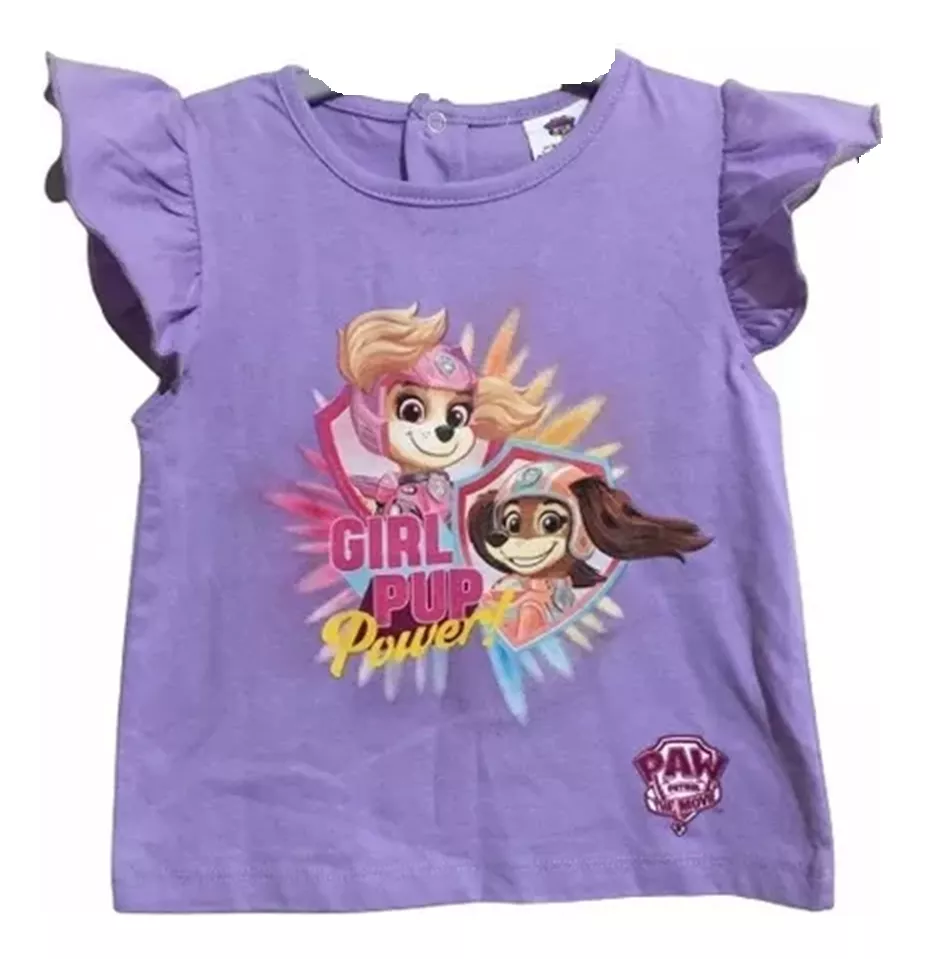 POLERA DE NIÑA TALLA 3 DISEÑO PAW PATROL - 1