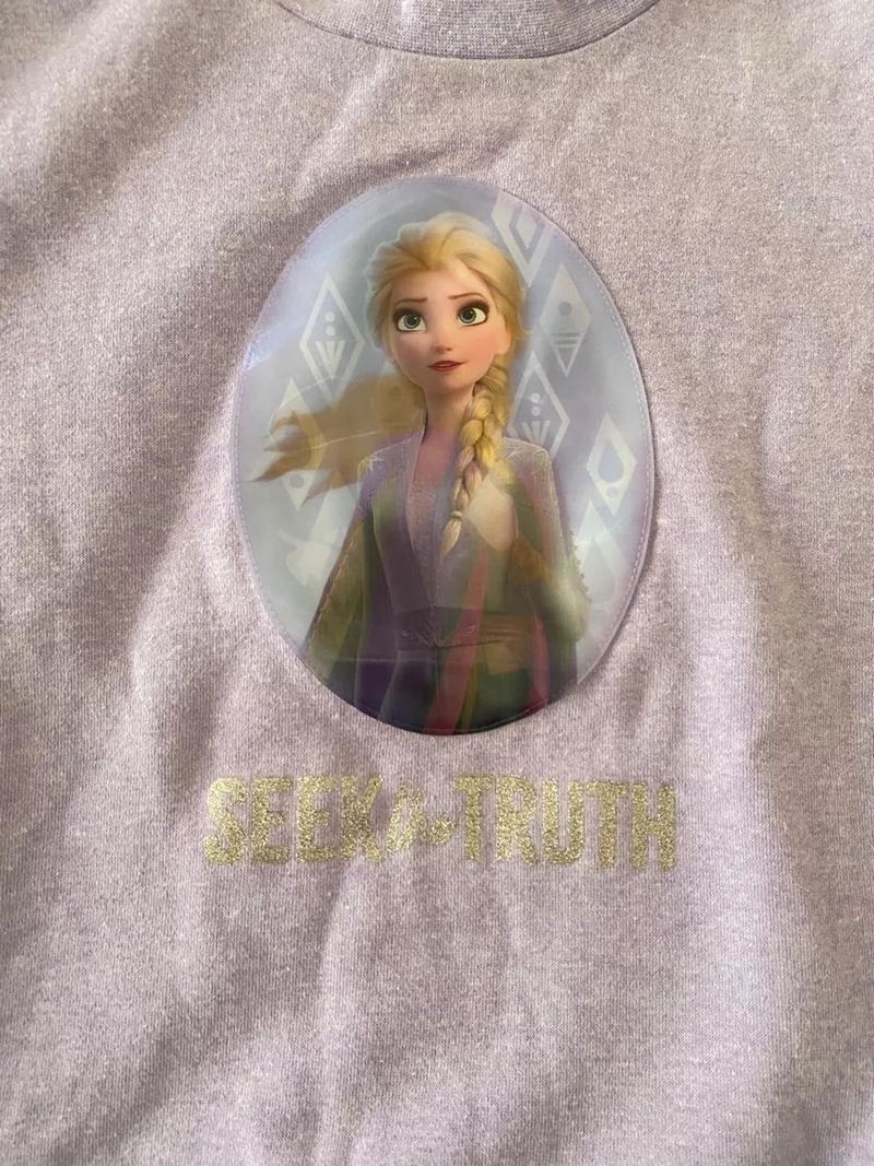 POLERON DE NIÑA DISEÑO FROZEN CON HOLOGRAMA TALLA 8 DISNEY - 2