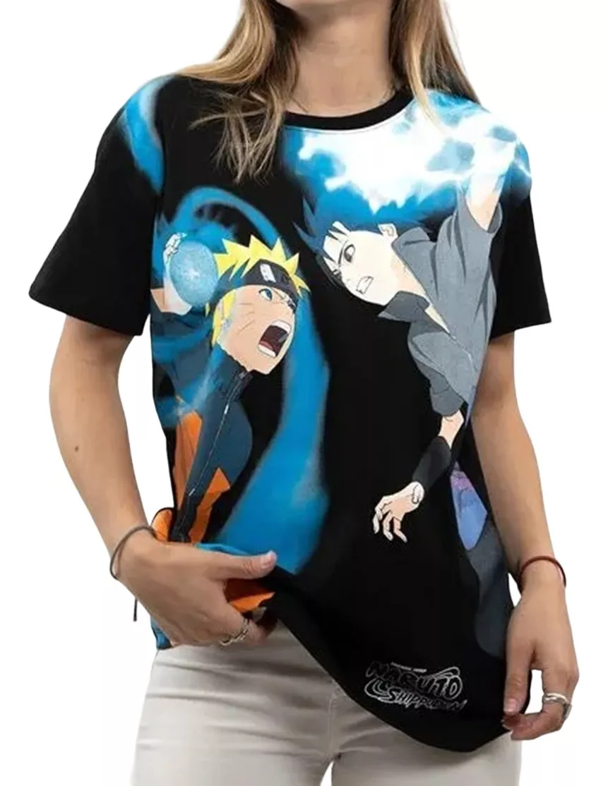 POLERA NARUTO MANGA CORTA TALLA S - 1