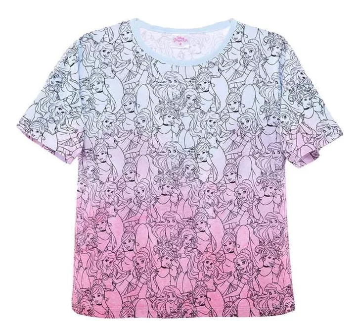 POLERA DE PRINCESAS DISNEY - TALLA 8 - 1