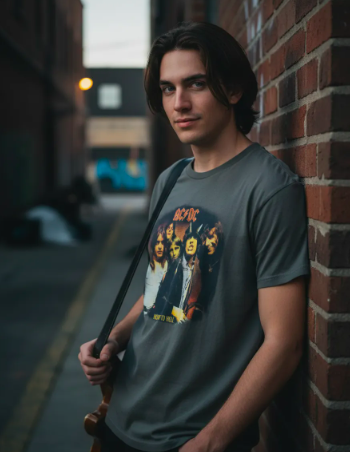 POLERA AC/DC TALLA M - 1