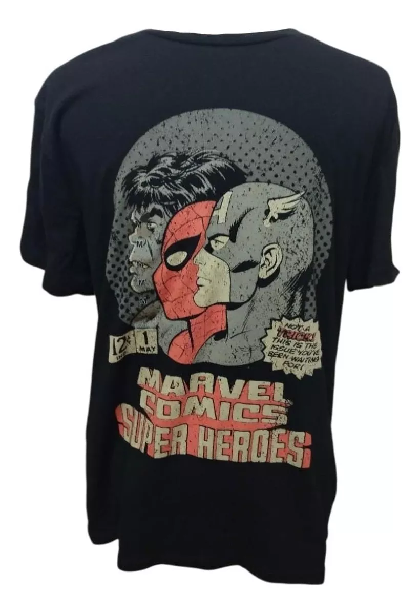 POLERA HULK, SPIDERMAN Y CAPITÁN AMÉRICA TALLA M - 1